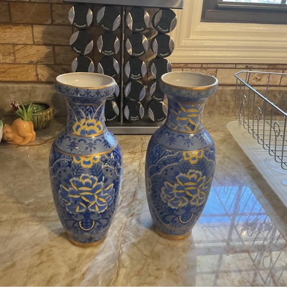 Two oriental vases from China - Picture 7 of 8